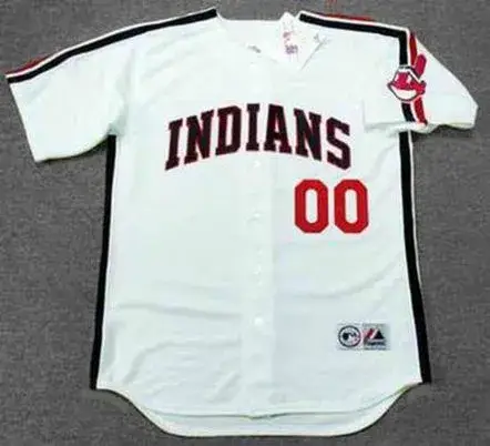 CLEVELAND INDIANS 1990’s Majestic Throwback Home Jersey Customized “Any Name & Number(s)”
