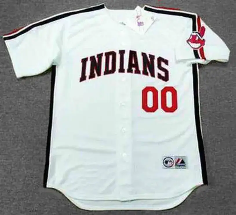 CLEVELAND INDIANS 1990’s Majestic Throwback Home Jersey Customized “Any Name & Number(s)”
