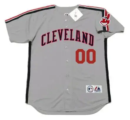 CLEVELAND INDIANS 1990’s Majestic Throwback Road Jersey Customized “Any Name & Number(s)”