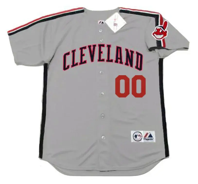 CLEVELAND INDIANS 1990’s Majestic Throwback Road Jersey Customized “Any Name & Number(s)”