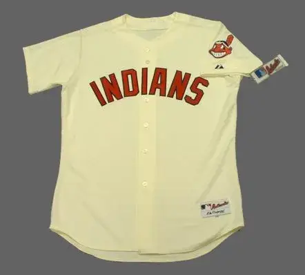 CLEVELAND INDIANS 2015 Majestic Authentic Home Jersey Customized “Any Number(s)”