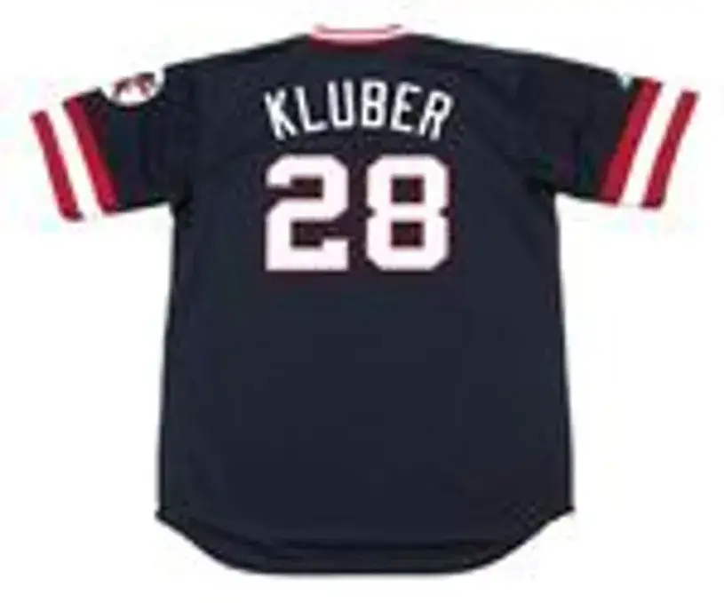 COREY KLUBER Cleveland Indians 1970’s Majestic Cooperstown Throwback Jersey 
