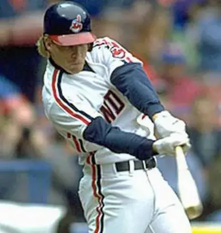 CORY SNYDER Cleveland Indians 1989 Majestic Throwback Home Baseball Jersey 
