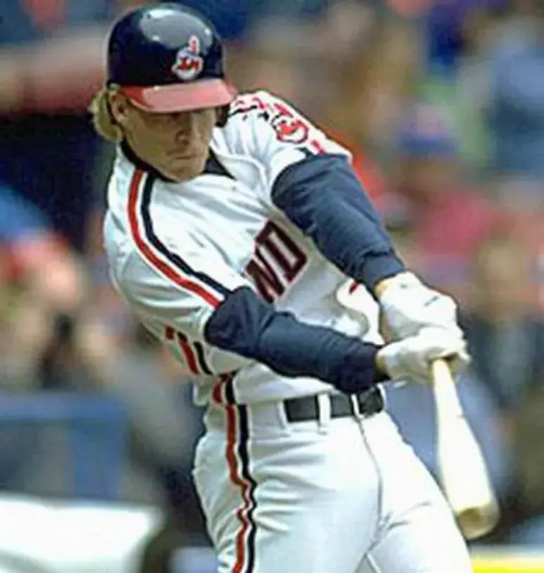 CORY SNYDER Cleveland Indians 1989 Majestic Throwback Home Baseball Jersey 