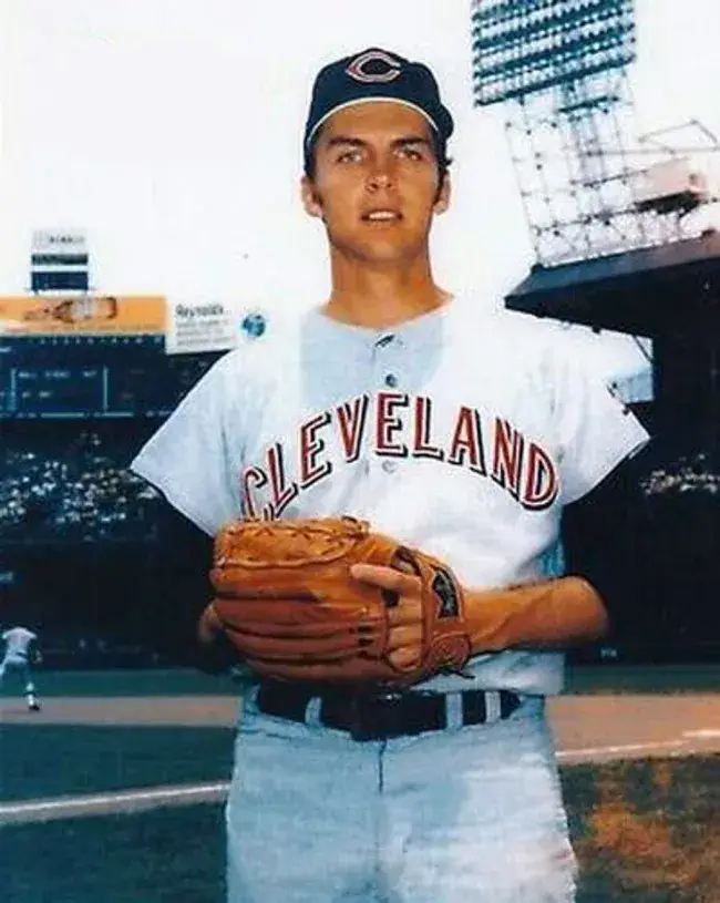 DEAN CHANCE Cleveland Indians 1970 Away Majestic Baseball Throwback Jersey 