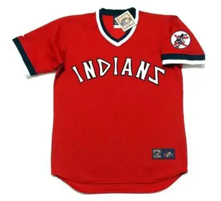FRANCISCO LINDOR Cleveland Indians 1970’s Majestic Throwback Red Jersey