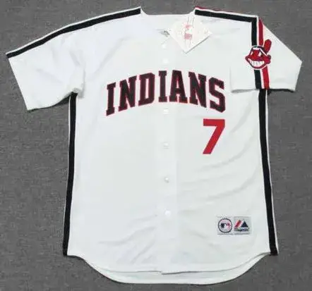 JAKE TAYLOR Cleveland Indians 1980’s Majestic Baseball Throwback Jersey