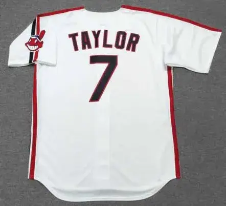 JAKE TAYLOR Cleveland Indians 1980’s Majestic Baseball Throwback Jersey 