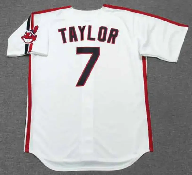 JAKE TAYLOR Cleveland Indians 1980’s Majestic Baseball Throwback Jersey 