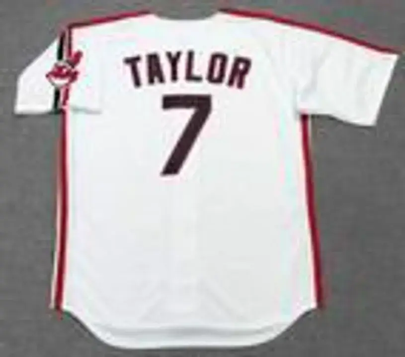 JAKE TAYLOR Cleveland Indians 1980’s Majestic Baseball Throwback Jersey 
