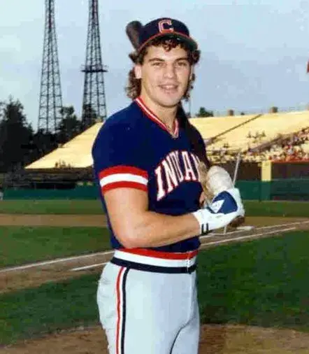 JOE CHARBONEAU Cleveland Indians 1980 Away Majestic Baseball Throwback Jersey 