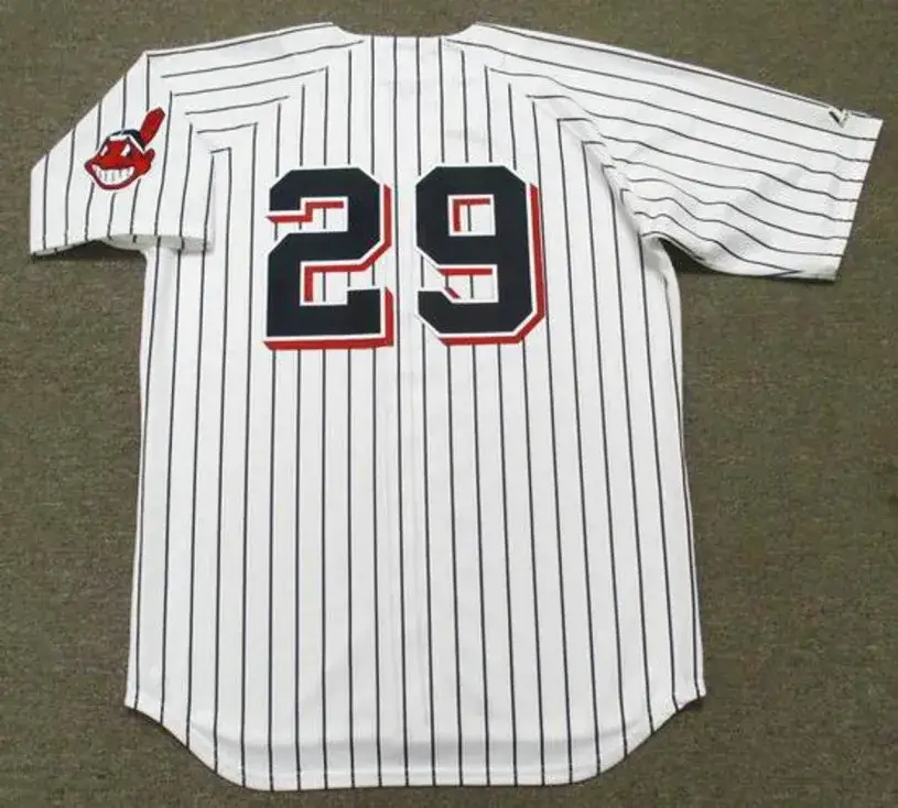 JOHN LOWENSTEIN Cleveland Indians 1970 Majestic Cooperstown Home Baseball Jersey 