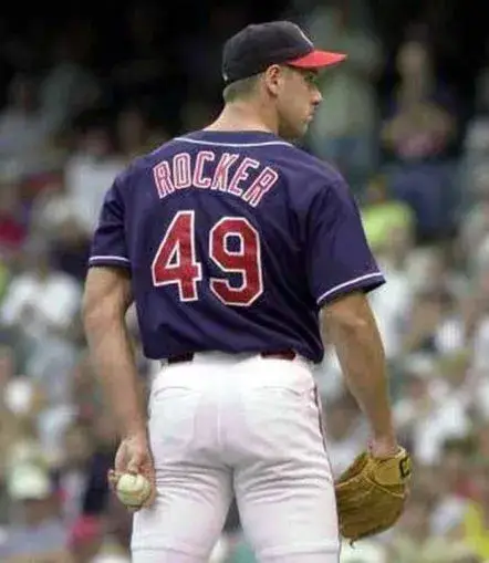 JOHN ROCKER Cleveland Indians 2001 Alternate Majestic Baseball Throwback Jersey 