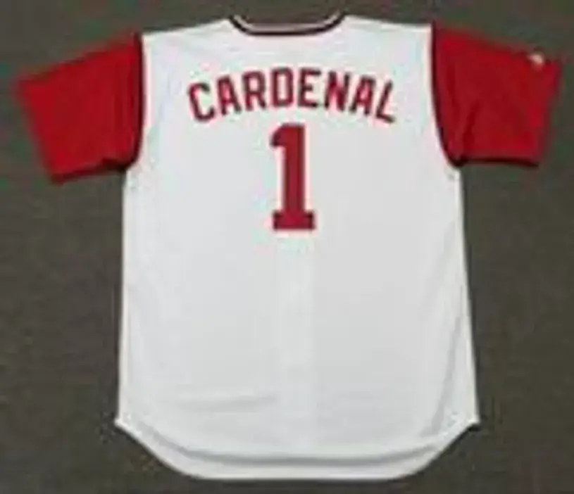 JOSE CARDENAL Cleveland Indians 1969 Majestic Cooperstown Home Baseball Jersey 