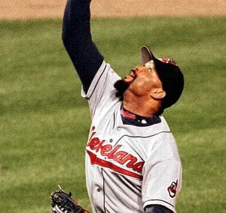 JOSE MESA Cleveland Indians 1995 Majestic Throwback Away Baseball Jersey 