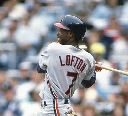 KENNY LOFTON Cleveland Indians 1993 Away Majestic Baseball Throwback Jersey 