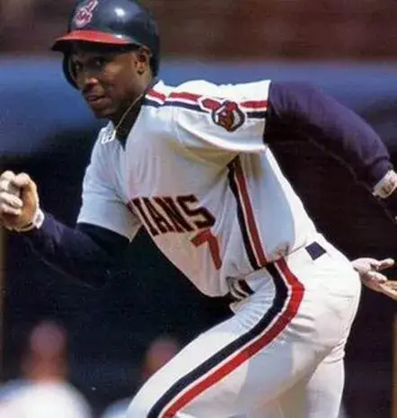 KENNY LOFTON Cleveland Indians 1993 Majestic Throwback Home Baseball Jersey 