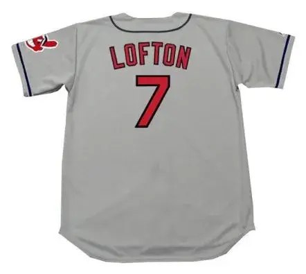 KENNY LOFTON Cleveland Indians 1996 Majestic Throwback Away Baseball Jersey 