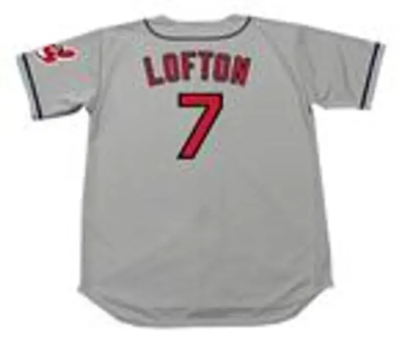 KENNY LOFTON Cleveland Indians 1996 Majestic Throwback Away Baseball Jersey 