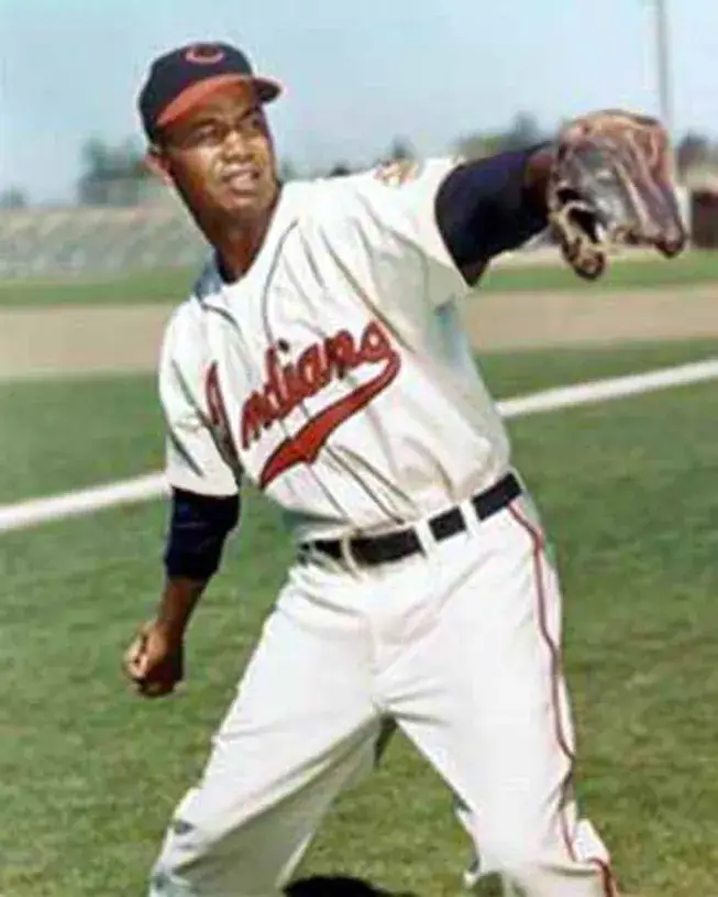 LARRY DOBY Cleveland Indians 1948 Majestic Cooperstown Throwback Jersey 