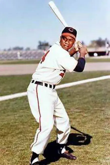 LARRY DOBY Cleveland Indians 1948 Majestic Cooperstown Throwback Jersey 