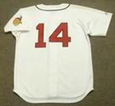 LARRY DOBY Cleveland Indians 1948 Majestic Cooperstown Throwback Jersey 