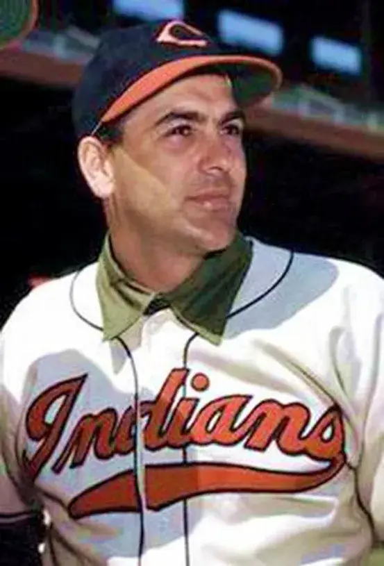 LOU BOUDREAU Cleveland Indians 1948 Majestic Cooperstown Throwback Jersey 