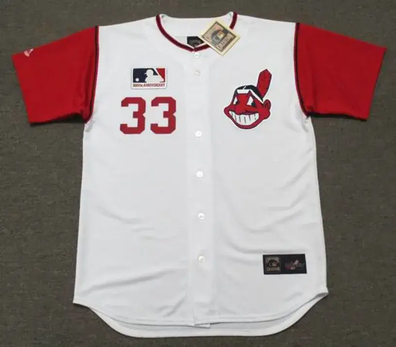 LUIS TIANT Cleveland Indians 1969 Majestic Cooperstown Home Baseball Jersey