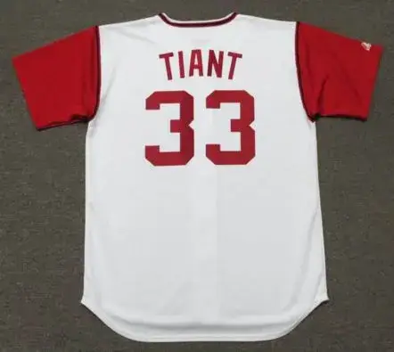 LUIS TIANT Cleveland Indians 1969 Majestic Cooperstown Home Baseball Jersey 
