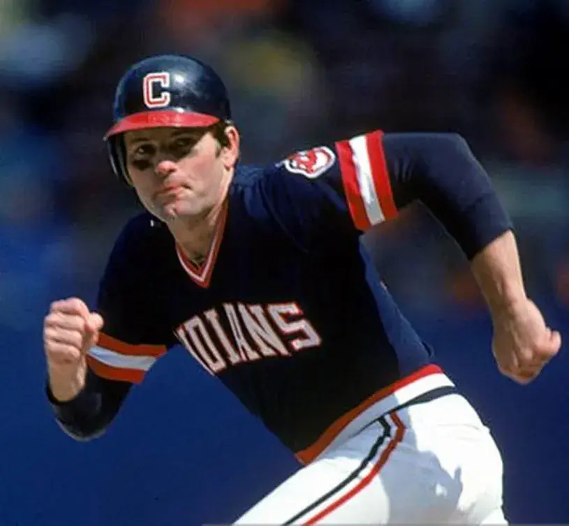 MIKE HARGROVE Cleveland Indians 1981 Majestic Cooperstown Throwback Away Jersey 