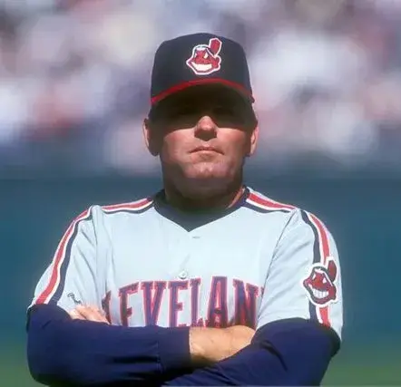 MIKE HARGROVE Cleveland Indians 1993 Majestic Throwback Away Baseball Jersey 