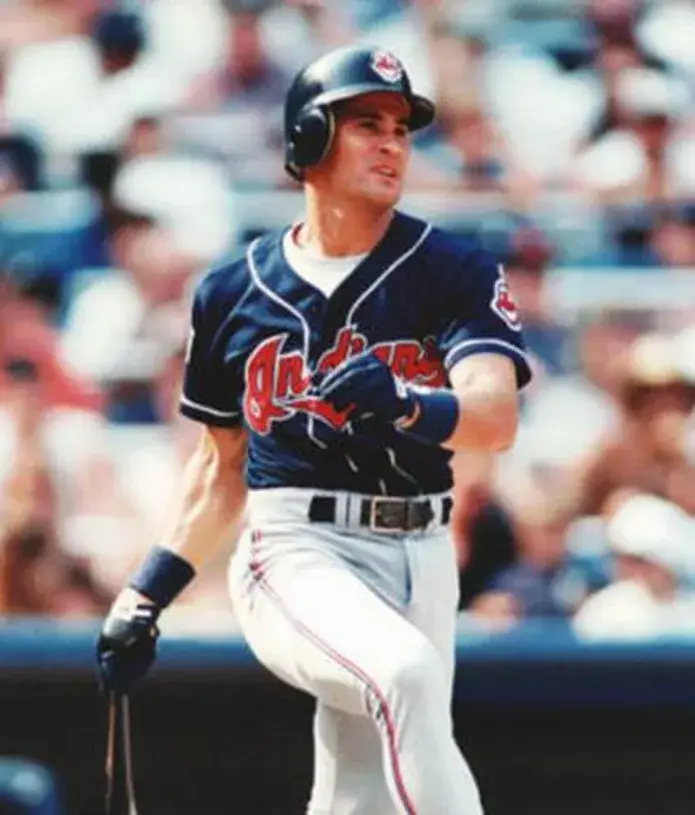 OMAR VIZQUEL Cleveland Indians 1997 Majestic Throwback Alternate Baseball Jersey 