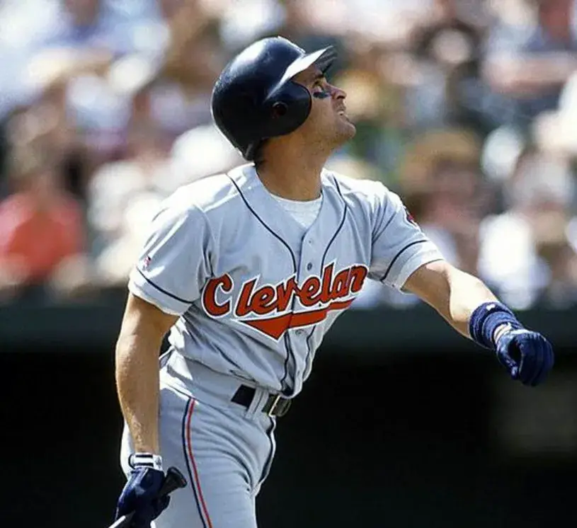 OMAR VIZQUEL Cleveland Indians 1997 Majestic Throwback Away Baseball Jersey 