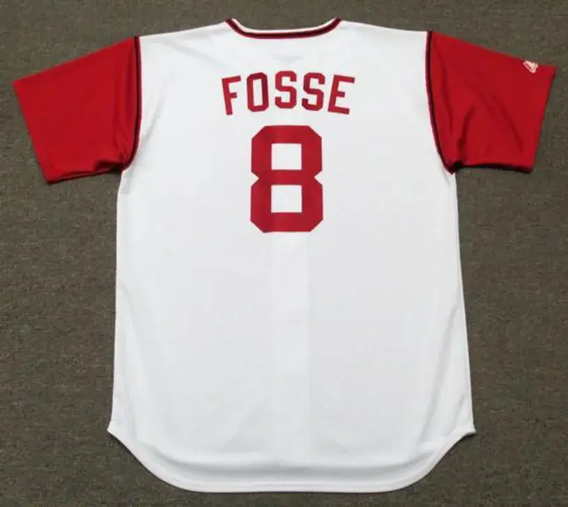 RAY FOSSE Cleveland Indians 1969 Majestic Cooperstown Home Baseball Jersey 