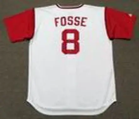 RAY FOSSE Cleveland Indians 1969 Majestic Cooperstown Home Baseball Jersey 
