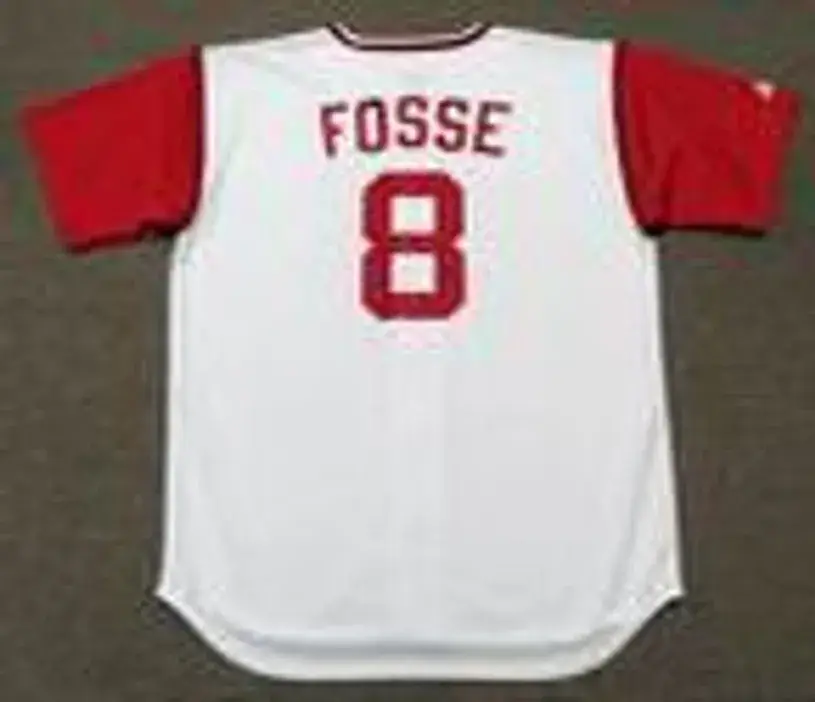 RAY FOSSE Cleveland Indians 1969 Majestic Cooperstown Home Baseball Jersey 