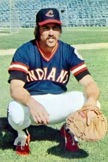 RAY FOSSE Cleveland Indians 1977 Majestic Throwback Away Baseball Jersey 