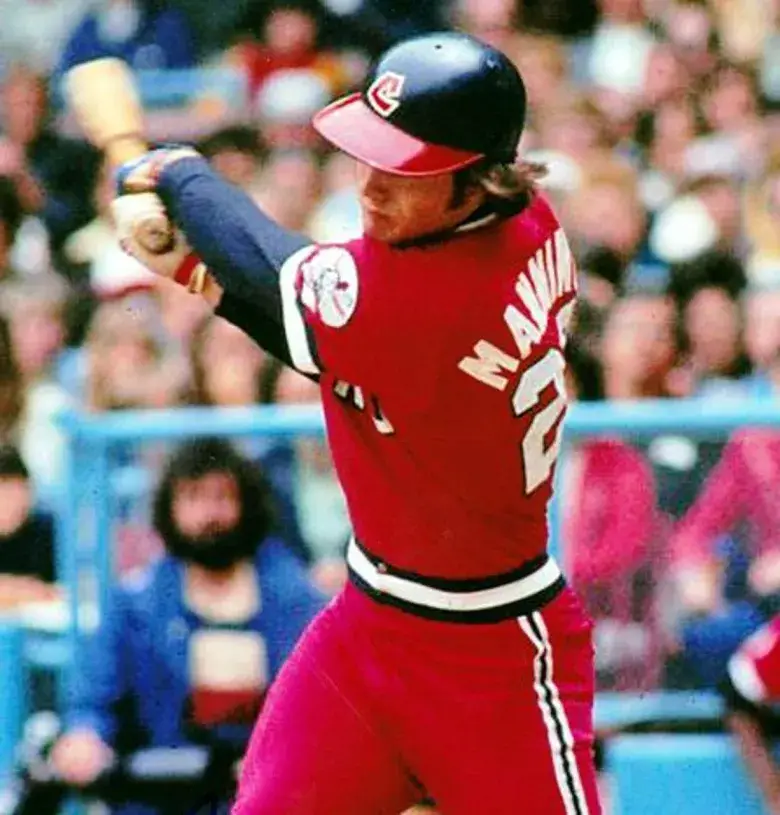 RICK MANNING Cleveland Indians 1975 Majestic Cooperstown Throwback Jersey 