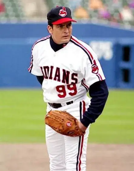 RICKY “WILD THING” VAUGHN Cleveland Indians 1980’s Majestic Baseball Throwback Jersey 