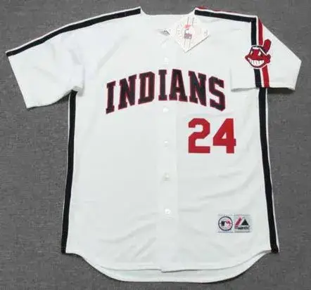 ROGER DORN Cleveland Indians 1980’s Majestic Baseball Throwback Jersey