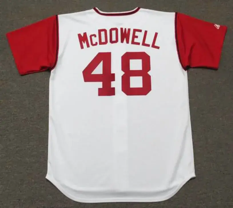 SAM McDOWELL Cleveland Indians 1969 Majestic Cooperstown Home Baseball Jersey 