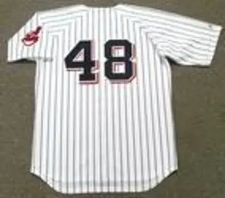 SAM McDOWELL Cleveland Indians 1970 Home Majestic Baseball Throwback Jersey 
