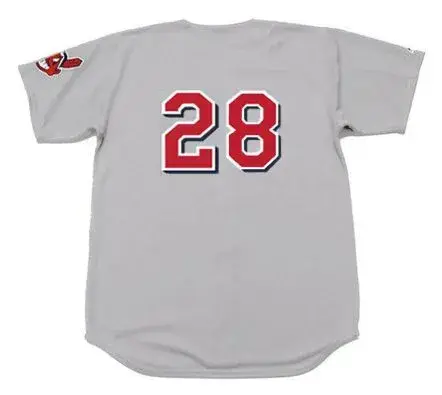 VADA PINSON Cleveland Indians 1970 Away Majestic Baseball Throwback Jersey 