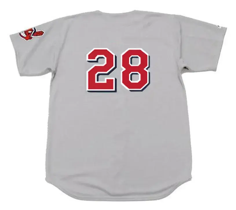 VADA PINSON Cleveland Indians 1970 Away Majestic Baseball Throwback Jersey 