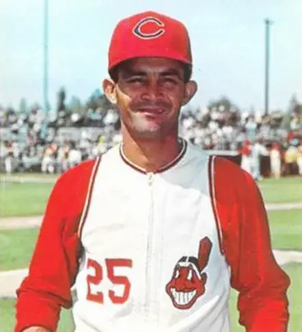 VIC DAVALILLO Cleveland Indians 1967 Majestic Cooperstown Home Baseball Jersey 