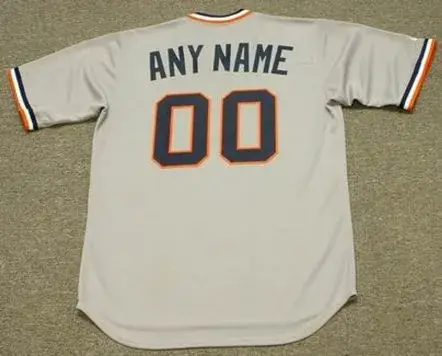 DETROIT TIGERS 1980’s Majestic Throwback Away Jersey Customized “Any Name & Number(s)” 