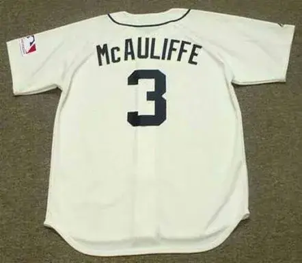 DICK McAULIFFE Detroit Tigers 1969 Home Majestic Throwback Baseball Jersey 