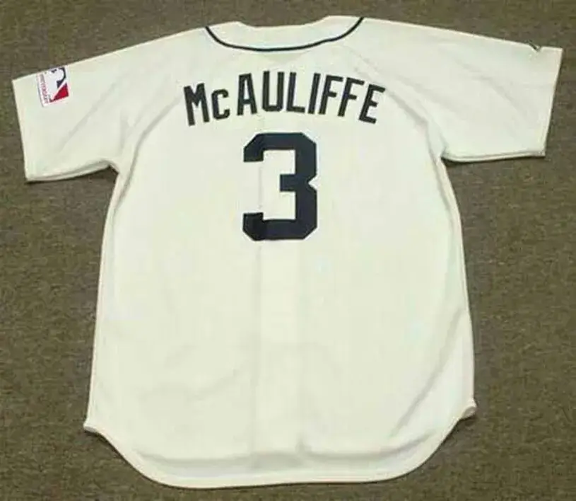 DICK McAULIFFE Detroit Tigers 1969 Home Majestic Throwback Baseball Jersey 