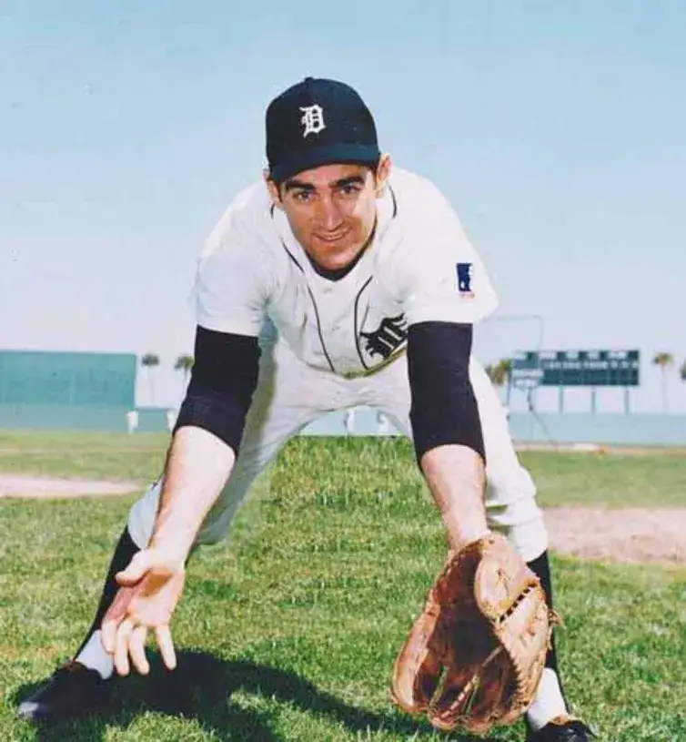 DICK McAULIFFE Detroit Tigers 1969 Home Majestic Throwback Baseball Jersey 