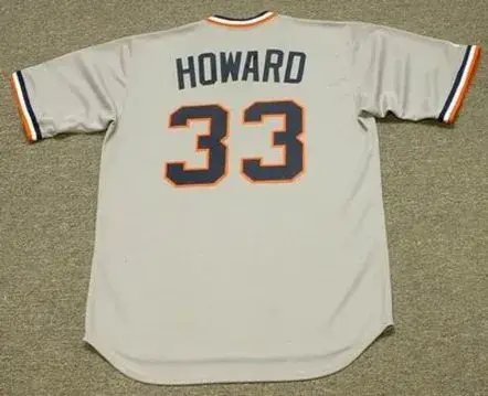 FRANK HOWARD Detroit Tigers 1972 Majestic Cooperstown Throwback Away Baseball Jersey 